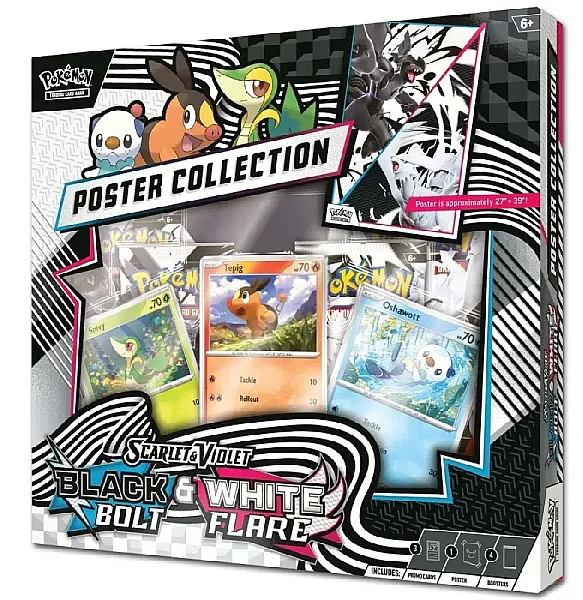 POKEMON TCG - SCARLET & VIOLET BLACK BOLT & WHITE FLARE POSTER COLLECTION - EN